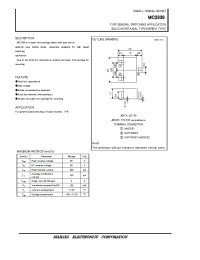 Datasheet MC2839 manufacturer Isahaya