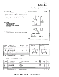 Datasheet MC2854 manufacturer Isahaya