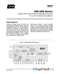 Datasheet ISD1200 manufacturer ISD