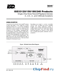 Datasheet ISD33120ED manufacturer ISD