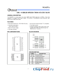 Datasheet W24257AS-20 manufacturer ISD