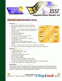 Datasheet IS23SC4402 manufacturer ISSI