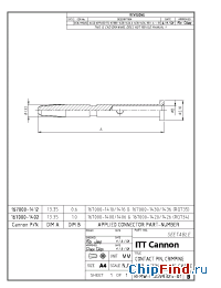 Datasheet 167000-1412 manufacturer ITT