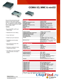 Datasheet CCM05-5502R901 manufacturer ITT