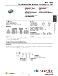Datasheet KSS321G manufacturer ITT