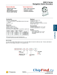 Datasheet NSE10DH127 manufacturer ITT