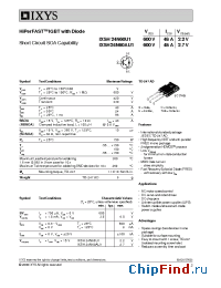 Datasheet 24N60U1 manufacturer IXYS