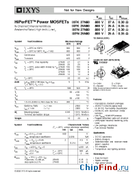 Datasheet 27N80 manufacturer IXYS