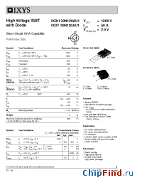 Datasheet 30N120AU1 manufacturer IXYS