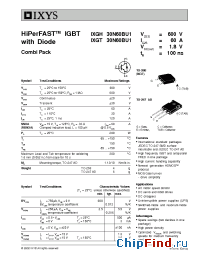 Datasheet 30N60BU1S manufacturer IXYS