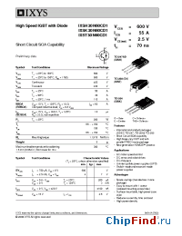 Datasheet 30N60CD1 manufacturer IXYS