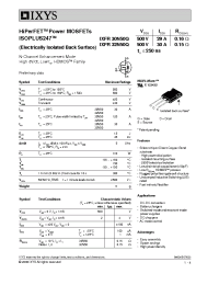Datasheet 32N50Q manufacturer IXYS