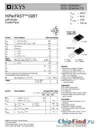 Datasheet 32N60AU1 manufacturer IXYS