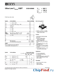 Datasheet 60N60 manufacturer IXYS