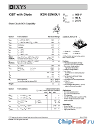 Datasheet 62N60U1 manufacturer IXYS