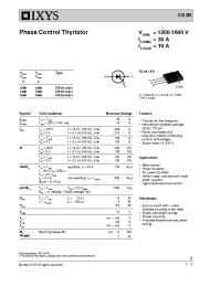 Datasheet CS20-14IO1 manufacturer IXYS