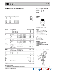 Datasheet CS23-08IO2 manufacturer IXYS