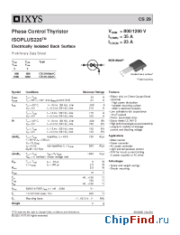 Datasheet CS29-08IO1C manufacturer IXYS