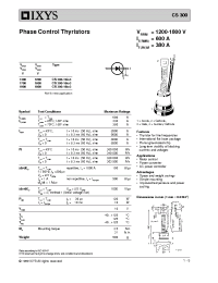 Datasheet CS300-12IO3 manufacturer IXYS
