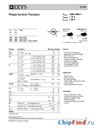 Datasheet CS45-14IO1 manufacturer IXYS