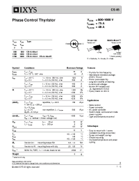 Datasheet CS45-16IO1 manufacturer IXYS
