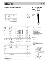 Datasheet CS72-12IO8 manufacturer IXYS
