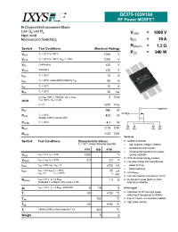 Datasheet DE375-102N10A manufacturer IXYS
