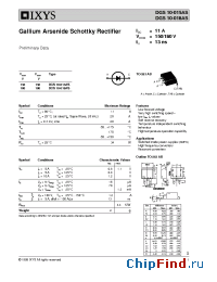 Datasheet DGS10-018AS manufacturer IXYS