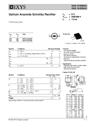 Datasheet DGS10-022AS manufacturer IXYS