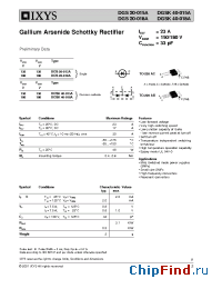 Datasheet DGS20-015A manufacturer IXYS