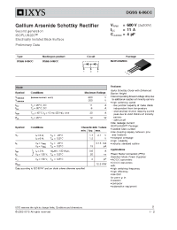 Datasheet DGSS6-06CC manufacturer IXYS