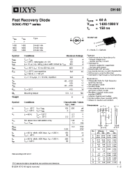 Datasheet DH60-16A manufacturer IXYS