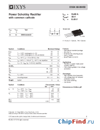 Datasheet DS110-08F manufacturer IXYS