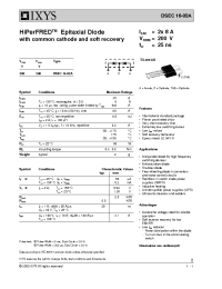 Datasheet DSEC16-02A manufacturer IXYS