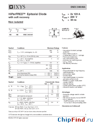Datasheet DSEC240-04A manufacturer IXYS