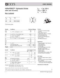 Datasheet DSEC240-06A manufacturer IXYS