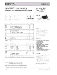 Datasheet DSEC30-02A manufacturer IXYS