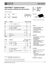 Datasheet DSEC60-04A manufacturer IXYS