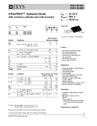 Datasheet DSEC60-06A manufacturer IXYS