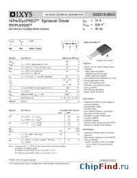Datasheet DSEE15-06CC manufacturer IXYS