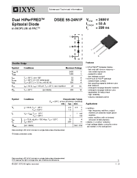 Datasheet DSEE55-24N1F manufacturer IXYS