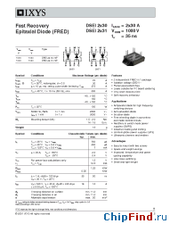 Datasheet DSEI2x30-10P manufacturer IXYS