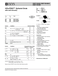 Datasheet DSEP29-06B manufacturer IXYS