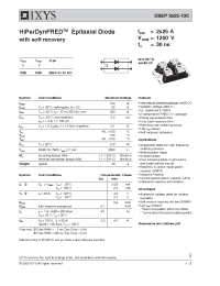 Datasheet DSEP2X25-12C manufacturer IXYS