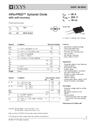 Datasheet DSEP60-025A manufacturer IXYS
