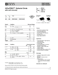Datasheet DSEP60-06A manufacturer IXYS