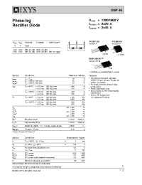 Datasheet DSP45-12AT manufacturer IXYS