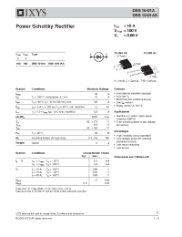 Datasheet DSS10-01A manufacturer IXYS