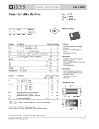 Datasheet DSS1-40BA manufacturer IXYS