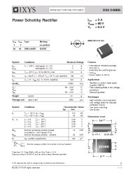 Datasheet DSS2-60BB manufacturer IXYS